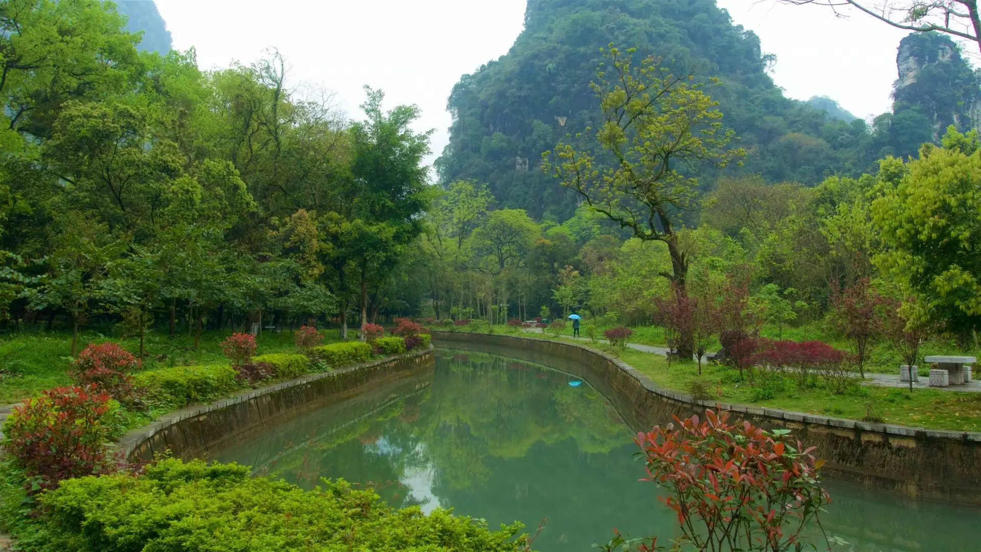 Yangshuo Park On Guilin In China