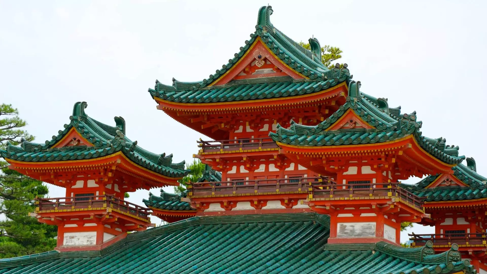 Heian Shrine On Kyoto In Japan