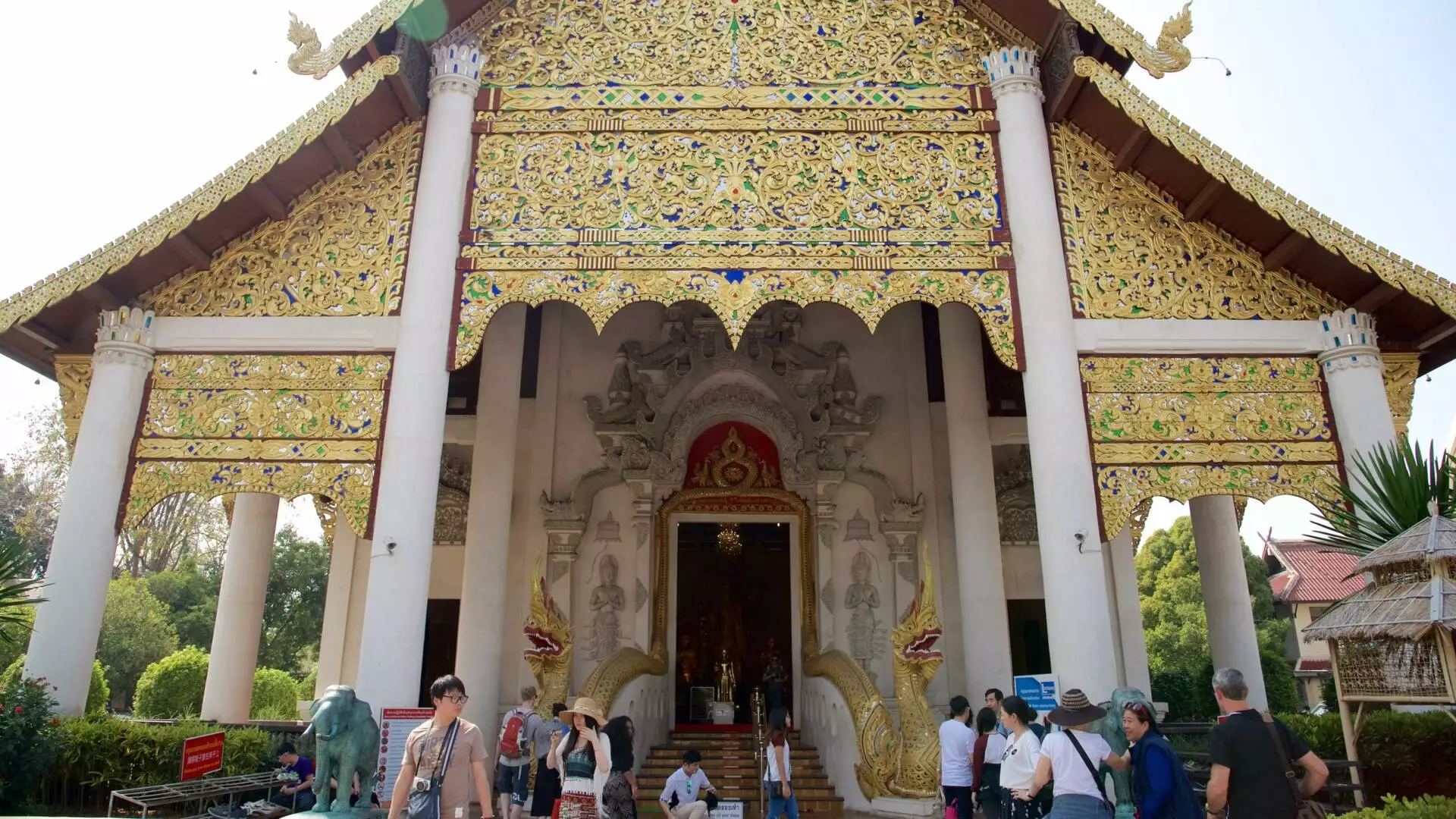 Wat Chedi Luang On Chiang Mai In Thailand
