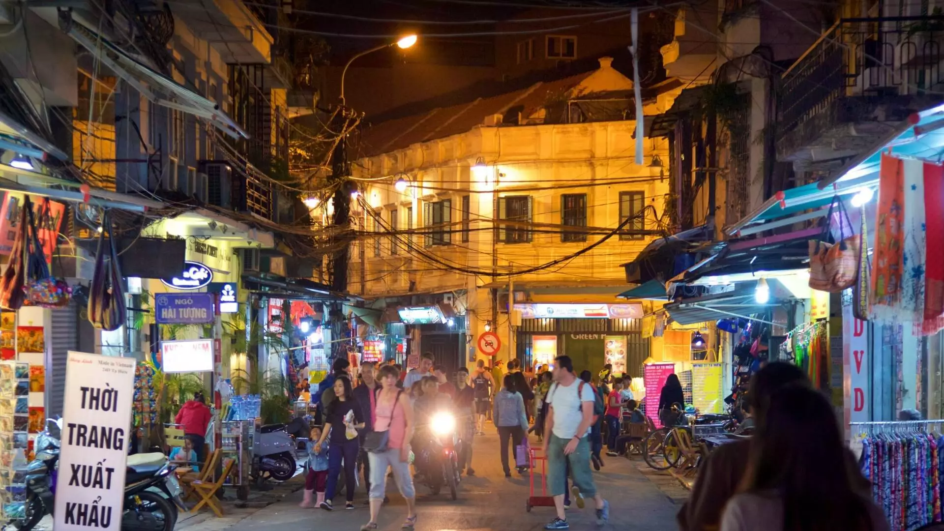 Weekend Night Market On Hanoi In Vietnam