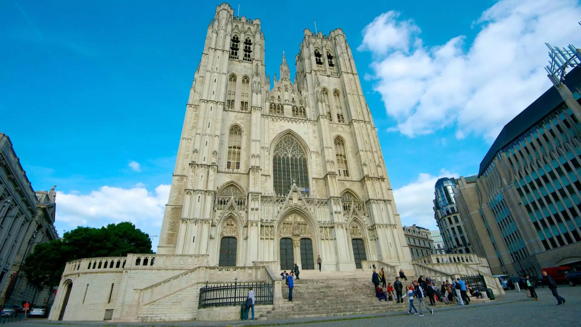 Cathedral Of St Michael On Brussels In Belgium